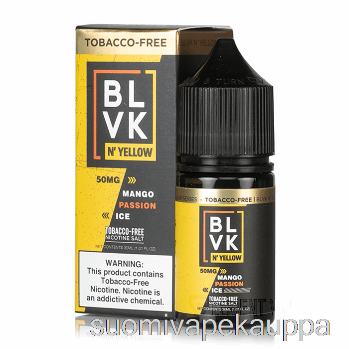 Vape Suomi Mango Passionjää - Blvk N' Yellow Salts - 30ml 50mg